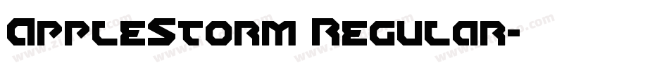 AppleStorm Regular字体转换